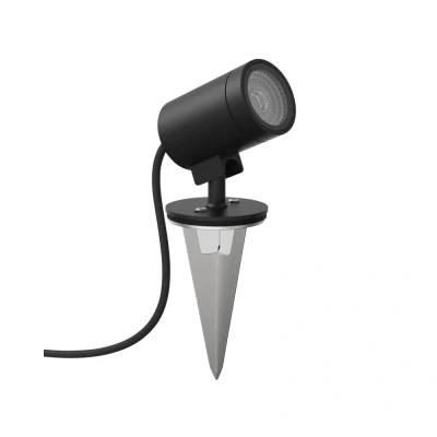 Image of Spike Spot LED Outdoor Spotlight Textured Black IP65