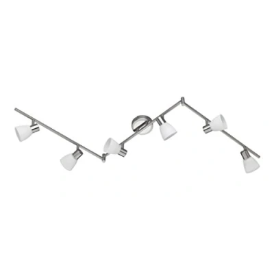 Image of Trio Leuchten Ceiling Light, G9, 3.5 W, Farbe: Nickel matt/chromfarben, Glass Weiss gewischt