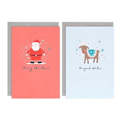 Image of Hallmark Charity Christmas Cards, 2 Fun Designs, Pack of 12, 25559882