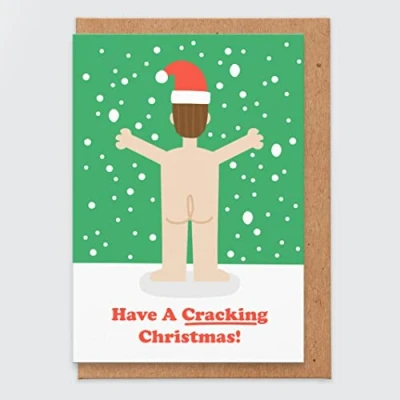 Image of Christmas Card For Girlfriend Funny Wife Rude Humour Banter Joke Naughty Cheeky Have A Cracking Boyfriend