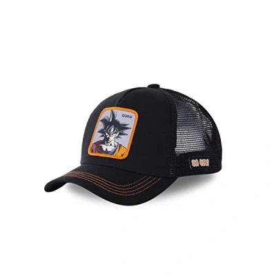 Image of Capslab Goku Dragon Ball Z Black Trucker Cap One Size