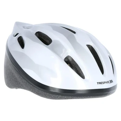 Image of Trespass Children&#039;s Cranky Cycle Safety Helmet, White, Size 44/48