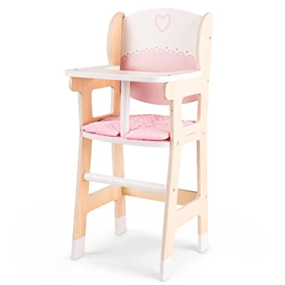 Image of New Classic Toys 10775 Wooden Doll Chair with Pillow, Medium