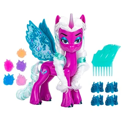 Image of My Little Pony Dolls Opaline Arcana Wing Surprise, 5 Inch Toy Alicorn with Accessories, Toys for Year Old Girls and Boys (F6447)