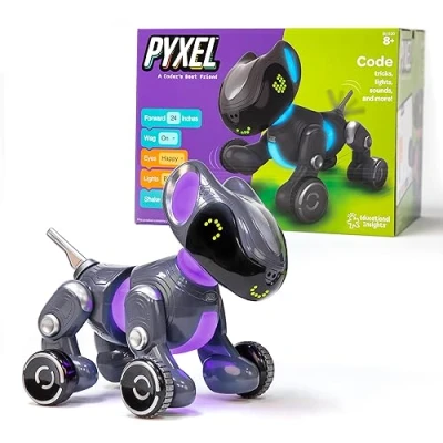 Image of Learning Resources PYXEL Coding Pet Blockly &amp; Python Languages Robotics STEM Programmable Interactive Robot for Kids Gifts 8 9 10+ Year Old Boys Girls