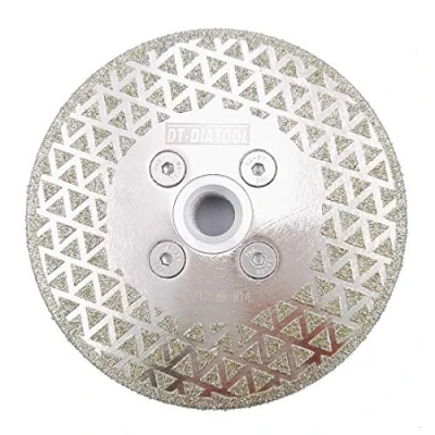 Image of DT DIATOOL Diamond Cutting and Grinding Discs 4 Inch / 105mm x M14 Single Side Coated Electroplated for Granite Tile Marble Stone