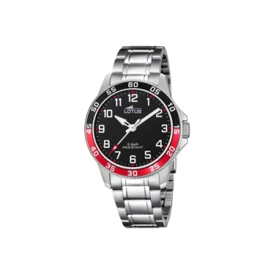 Image of LOTUS Watch Model 18786/3 from The Junior Collection 36 mm Black Case with Steel Cadet Strap