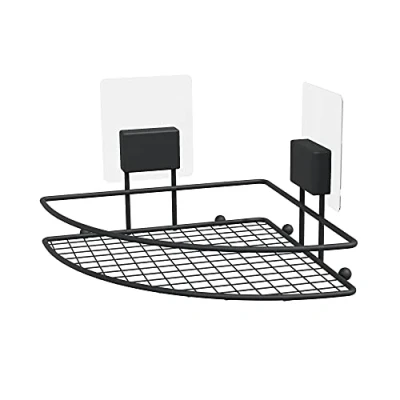 Image of Compactor Corner Shelf, BLACK PLATED IRON PAD: SEBS + PET PC, 20 x 13.5cm