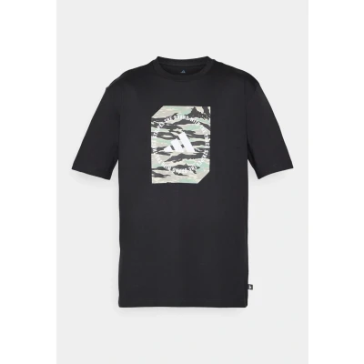 Image of adidas Sportswear CAMO BOX Print Tshirt, Men&#039;s, Size: Large, Black