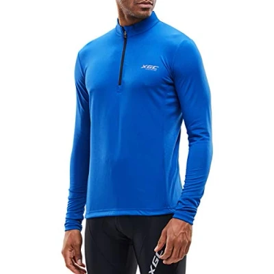 Image of XGC Men&#039;s Short Sleeve/Long Sleeve Cycling Jersey Shirt Clothing for Men with Elastic Breathable Quick Drying Fabric