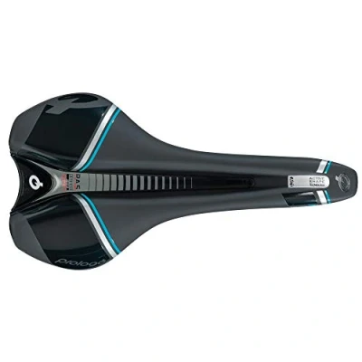 Image of Prologo Nago DEA Tirox Women&#039;s Saddle, Black/Blue, 141mm