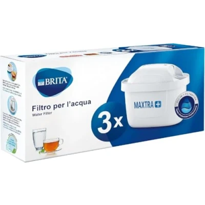 Image of BRITA MAXTRA Replacement Water Filter Cartridges, Compatible with All Jugs Reduce Chlorine, Limescale and Impurities for Great Taste Pack of 3