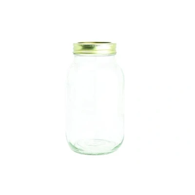 Image of KitchenCraft Home Made Preserving Jars with Lids, Glass, 1 L, Set of 6