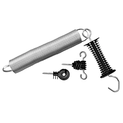 Image of Rutland Essentials Electro Spring Gate, Black, 5m