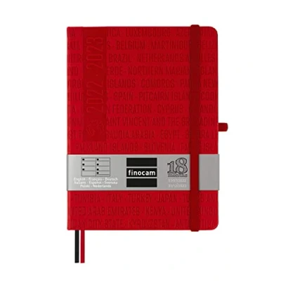 Image of Finocam Diary 2022 2023 Minimal 18 Months Week to View Horizontal July December (18 Months) International Travel DIN A5 (M5 140 x 190 mm)