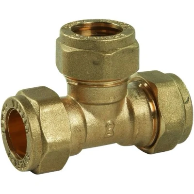 Image of Plumbright Compression Equal Tee 22mm DZR L701DR.08