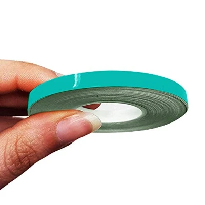 Image of 4R Quattroerre.it 10471 Trim Stripes Adhesive Strips for Cars, Petronas Green, 5 mm x 10 mt