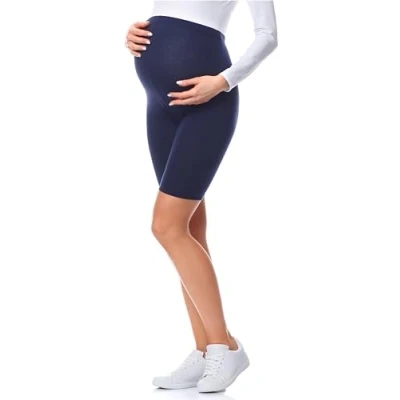 Image of Be Mammy Womans Maternity Leggings Tights BE20 230 (Navy Blue, M)