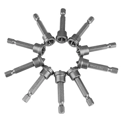 Image of KSTE 10Pcs 50mm PH2 Hex Shank Magnetic Screwdriver Bits Set for Drywall Plasterboard Locating