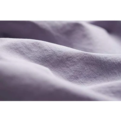 Image of L1NK STUDIO Duvet cover single bed 90 cm or 35&quot; inches (150X220cm 59&quot;x87&quot;inches) 100% cotton (Percale 200 threads) Plain dyed LAVANDA