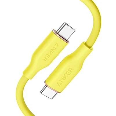 Image of Anker USB C to Cable, 643 Cable 100W 3ft, 2.0 Type Charging Fast Charge for MacBook Pro 2020, iPad Air 4, Mini 6, Galaxy S21, Pixel, Switch (Daffodil Yellow)