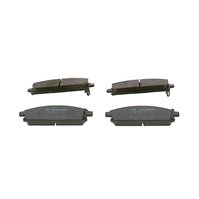 Image of 7566D6917566D855, E990R02A10800190 Brake pad set BOSCH 0 986 424 715 Low Metallic with acoustic wear warning mounting manual NISSAN: X Trail