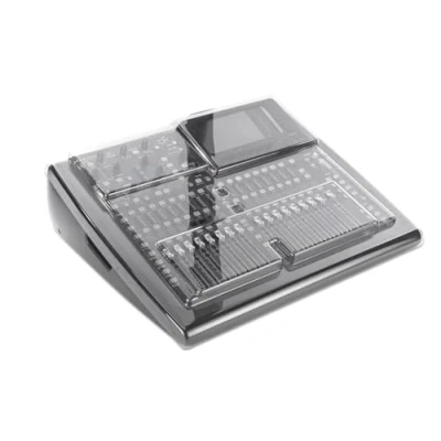 Image of Decksaver Cover for Behringer X32 Compact Super Durable Polycarbonate Protective lid in Smoked Clear Colour, Made The UK Engineers’ Choice Unbeatable Protection