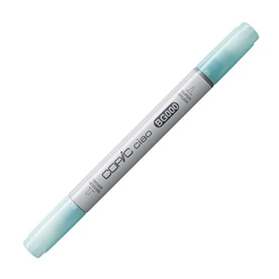 Image of Copic Ciao Coloured Marker Pen (BG 000) Pale Aqua, For Art &amp; Crafts, Colouring, Graphics, Highlighter, Design, Anime, Professional Beginners, Supplies Colouring Books