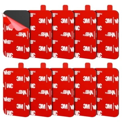 Image of FIXCHORD 3M VHB 5930 Double Sided Sticky Pads, 10pcs Foam Side Tape, Water &amp; High Temperature Resistant for Car, Home Office Décor Action Camera44*34mm