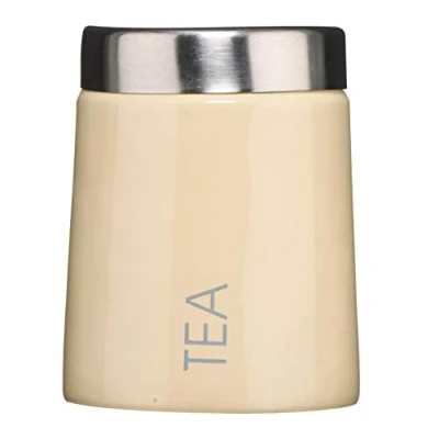 Image of Premier Housewares Conical Tea Canister Cream