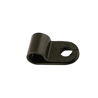 Image of Connect 30351 Black Nylon P Clip 6.0mm 100pc