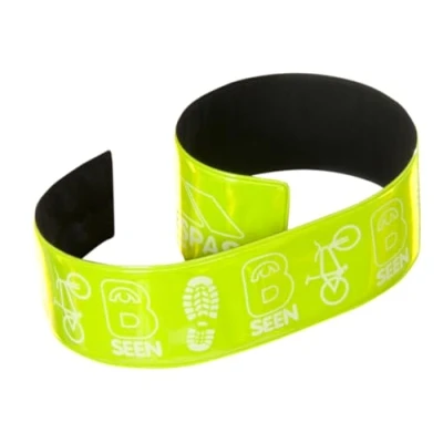 Image of Trespass Snapper, Hi Viz Green, 2x Reflective Wrist Snap Band 32cm, Green