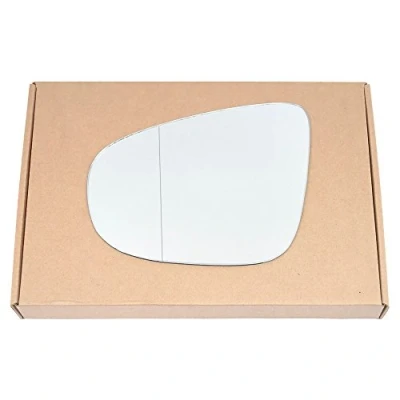 Image of Less4spares Wing Mirror Glass Left Compatible with VW Touran 2009 2015 STICK ON Passenger Near Side Blind Spot