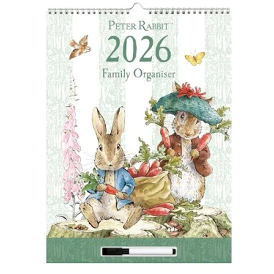 Image of Peter Rabbit Illustrated A3 Family Organiser 2026