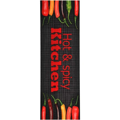 Image of vidaXL Kitchen Floor Mat Washable Hot&amp;Spicy 45x150 cm