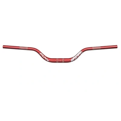 Image of Funn Upturn High Rise Mountain Bike Handlebar with Bar Clamp 31.8mm and Width 785mm, Durable Lightweight Alloy Riser for MTB BMX Bike, 75mm (Red)