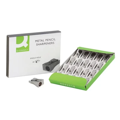Image of Q Connect Metal Pencil Sharpener (Pack of 20) KF02218