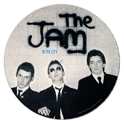 Image of Pyramid International Jam Turntable Record Slip Mat for Mixing, DJ Scratching and Home Listening (In City Design) Official Merchandise