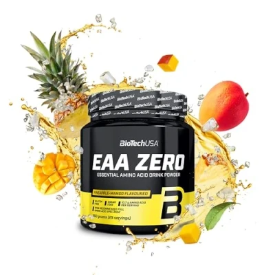 Image of BioTechUSA EAA Zero Essential Amino Acid Power 7160mg EAA/Serving WHO Recommended Ratio Sugar Free, Gluten 350 g, Pineapple Mango