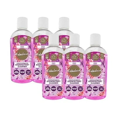 Image of Fabulosa 4 in 1 Concentrated Antibacterial Disinfectant All Purpose Cleaner, 220ml, 6 pack, Exotic