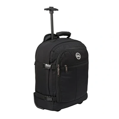 Image of Cabin Max Easyjet Bag 45x36x20 Underseat Hybrid Wheeled Backpack for Travelling(Hybrid Black)