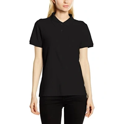 Image of Fruit of the Loom SS092M, Polo Woman, Black, M