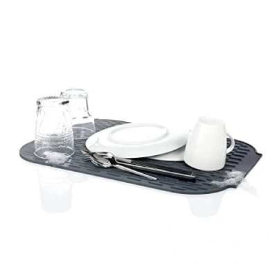 Image of VIGAR Rengo Silicone Dishwasher Rack, Material, Grey, Rectangular