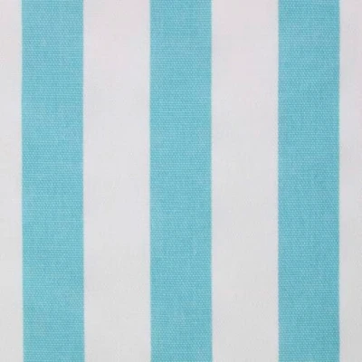 Image of HOMESCAPES Pure Cotton Furnishing Fabric Thick 2.5 cm Stripes Blue 150 Wide Printed on Woven for Upholstery Curtain Cushion Soft Furnishings Heavy Dress Material Per Metre