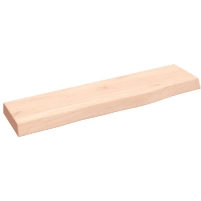 Image of vidaXL Wall Shelf 40x10x2 cm Untreated Solid Wood Oak