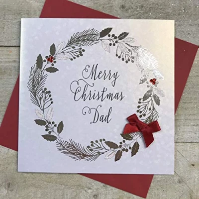 Image of DAD Handmade Christmas Card by White Cotton Cards