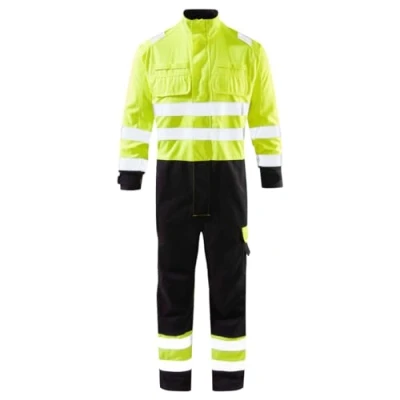 Image of Strata® Inherent Arc Flash &amp; Flame Protective Hi Viz Overall (CAT 2, 12cal/cm)