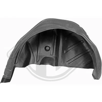 Image of 1S0810971, 1S0810971B, 1S0810971C Wheel Arch Cover DIEDERICHS 2236209 Left Rear VOLKSWAGEN: up! Hatchback, SKODA: Citigo SEAT: Mii