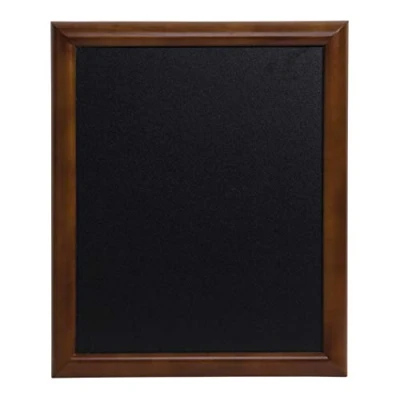 Image of Securit 60 x 80cm Lacquered Finish Wall Chalk Board Dark Brown
