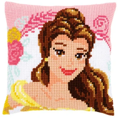 Image of Vervaco Cross Stitch Kit: Cushion Beast Enchanted Beauty, Cotton, Assorted, 20 x 1 25 cm